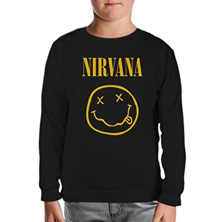 Nirvana - Come As You Are Siyah Çocuk Sweatshirt