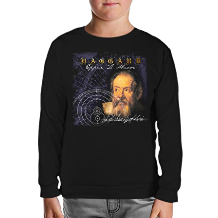 Haggard - Eppur Si Muove Siyah Çocuk Sweatshirt