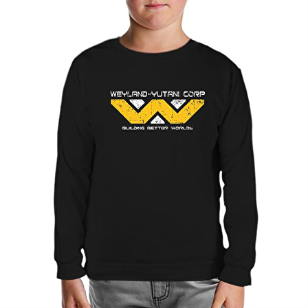Alien - W Better Siyah Çocuk Sweatshirt