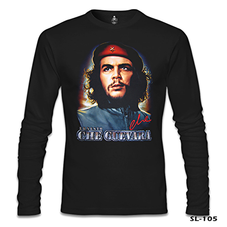 Che Guevara - Classic Siyah Erkek Sweatshirt
