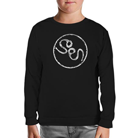 Soen Logo Siyah Çocuk Sweatshirt