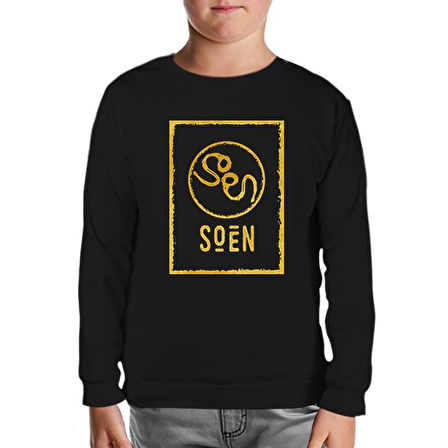 Soen Logo 2 Siyah Çocuk Sweatshirt