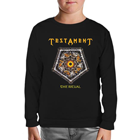 Testament - The Ritual Siyah Çocuk Sweatshirt