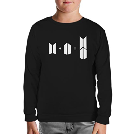 BTS - Bts + Army Siyah Çocuk Sweatshirt