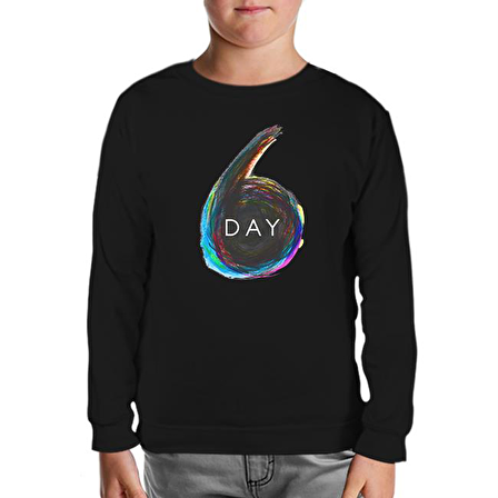 Day6 - Logo Siyah Çocuk Sweatshirt