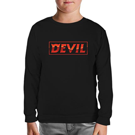 Super Junior - Devil Siyah Çocuk Sweatshirt