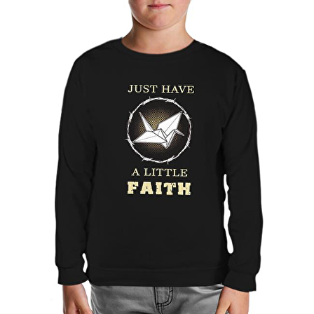 Prison Break - Little Faith Siyah Çocuk Sweatshirt