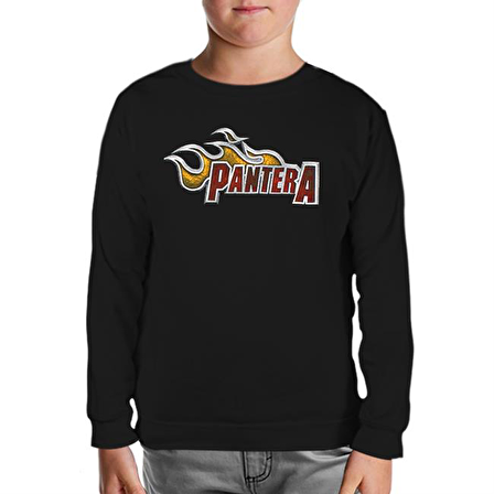 Pantera - Logo Siyah Çocuk Sweatshirt