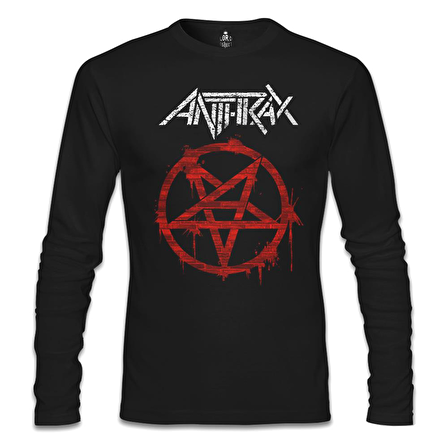 Anthrax - Logo Siyah Erkek Sweatshirt