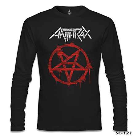 Anthrax - Logo Siyah Erkek Sweatshirt