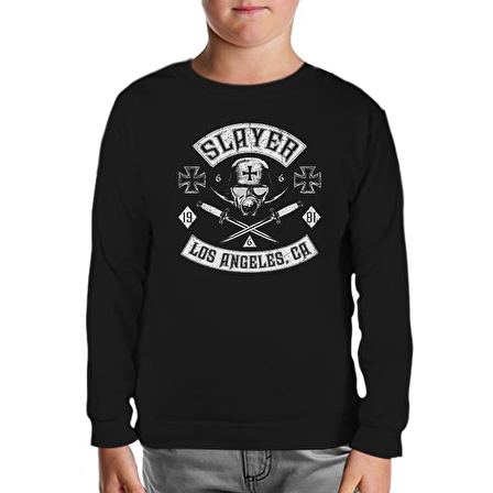 Slayer - Los Angeles Siyah Çocuk Sweatshirt