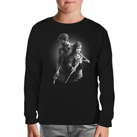 The Last of Us - Remastered Siyah Çocuk Sweatshirt