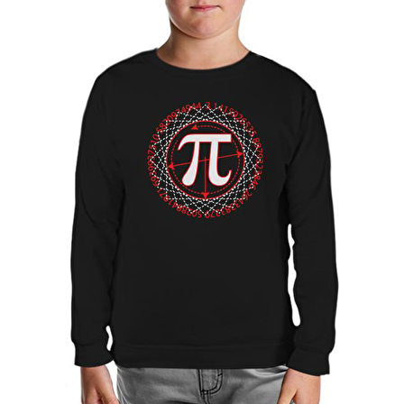 Matematik - Pi 9 Siyah Çocuk Sweatshirt