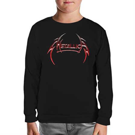Metallica - All Metal Logo Siyah Çocuk Sweatshirt