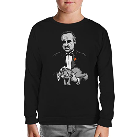 The Godfield Siyah Çocuk Sweatshirt