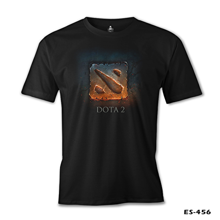 Dota 2 - Logo1 Siyah Erkek Tshirt
