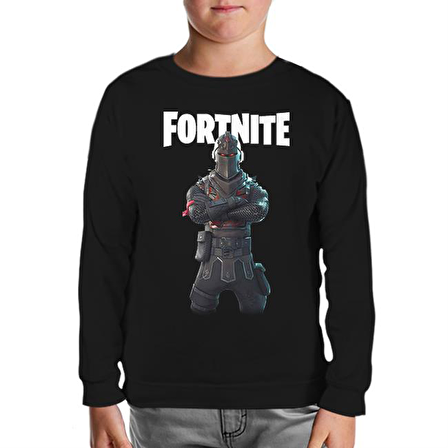 Fortnite - Chevalier Siyah Çocuk Sweatshirt