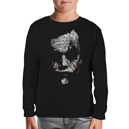 Joker - So Evil Siyah Çocuk Sweatshirt