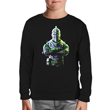 Fortnite - Chevalier 2 Siyah Çocuk Sweatshirt