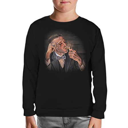 Peaky Blinders - Lit Siyah Çocuk Sweatshirt