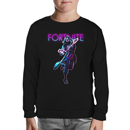 Fortnite - Deriva Siyah Çocuk Sweatshirt