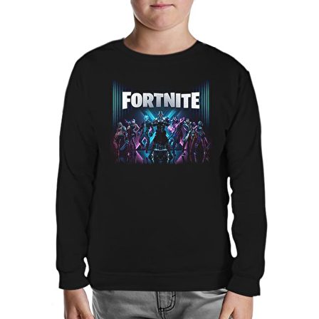 Fortnite - Season X Siyah Çocuk Sweatshirt