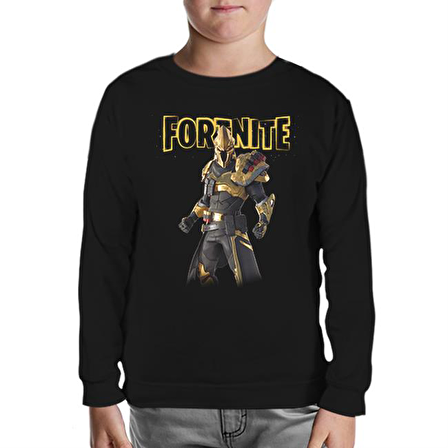 Fortnite - Ultima Knight Siyah Çocuk Sweatshirt