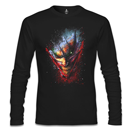 Joker - Face Siyah Erkek Sweatshirt
