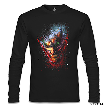 Joker - Face Siyah Erkek Sweatshirt