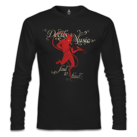 Devil Siyah Erkek Sweatshirt