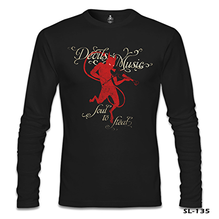 Devil Siyah Erkek Sweatshirt