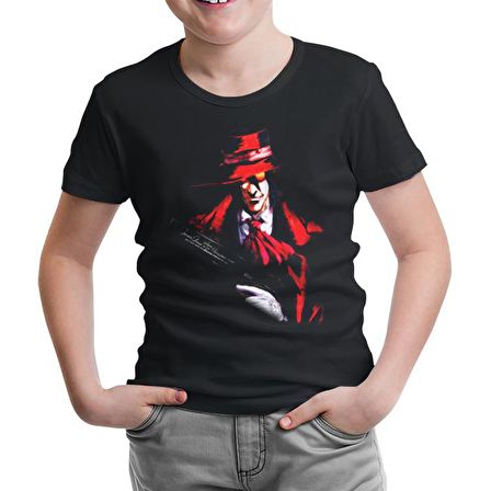 Hellsing - Alucard Siyah Çocuk Tshirt