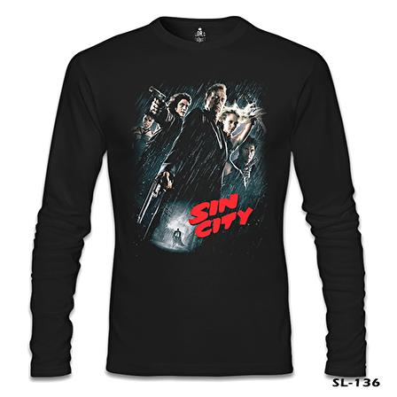 Sin City Siyah Erkek Sweatshirt