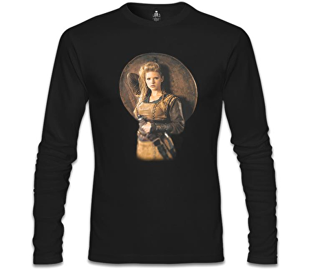 Vikings - Lagertha Siyah Erkek Sweatshirt