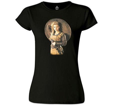 Vikings - Lagertha Siyah Kadın Tshirt