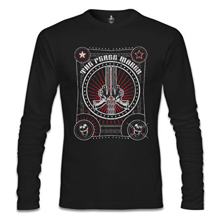Peace and War Siyah Erkek Sweatshirt