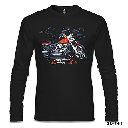 Motosiklet - Ride Extraordinary Siyah Erkek Sweatshirt