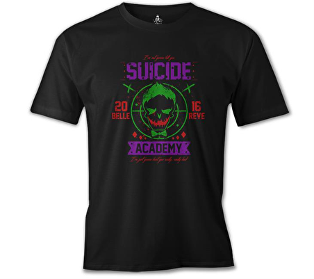 Suicide Squad - Academy Joker Siyah Erkek Tshirt