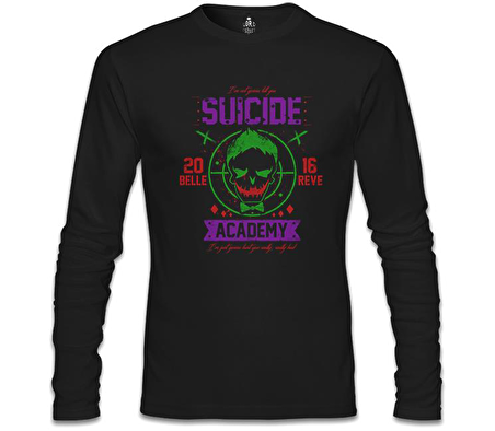 Suicide Squad - Academy Joker Siyah Erkek Sweatshirt