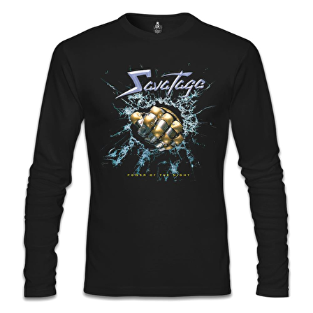 Savatage - Power of the Night Siyah Erkek Sweatshirt