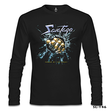 Savatage - Power of the Night Siyah Erkek Sweatshirt