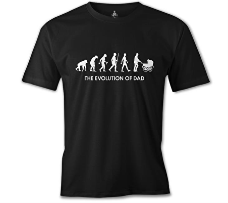The Evolution of Dad Siyah Erkek Tshirt