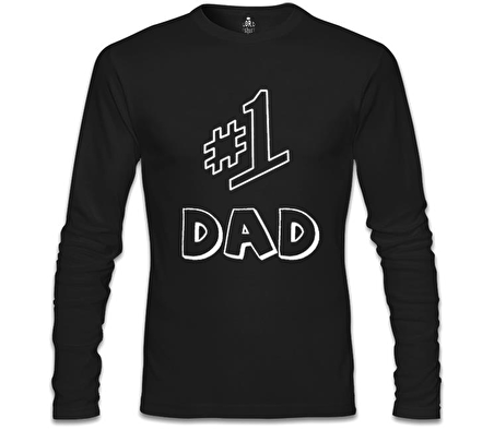 The Evolution of Dad Siyah Erkek Sweatshirt