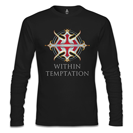 Within Temptation - Logo Siyah Erkek Sweatshirt