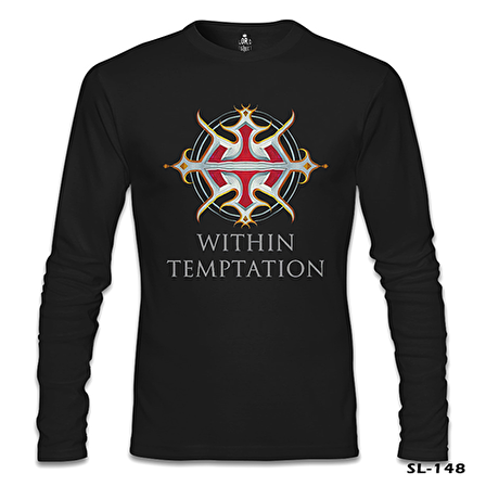 Within Temptation - Logo Siyah Erkek Sweatshirt