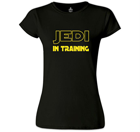 Star Wars - Jedi in Training Siyah Bayan Tshirt