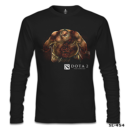 Dota 2 - Pudge Siyah Erkek Sweatshirt