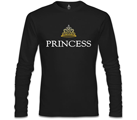 Princess Siyah Erkek Sweatshirt