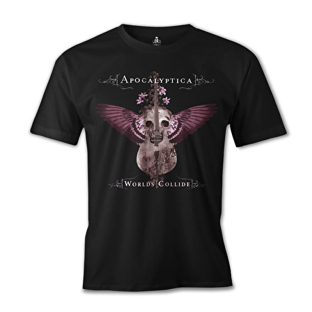 Apocalyptica - Worlds Collide Siyah Erkek Tshirt