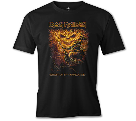 Iron Maiden - Ghost Of The Navigator Siyah Erkek Tshirt